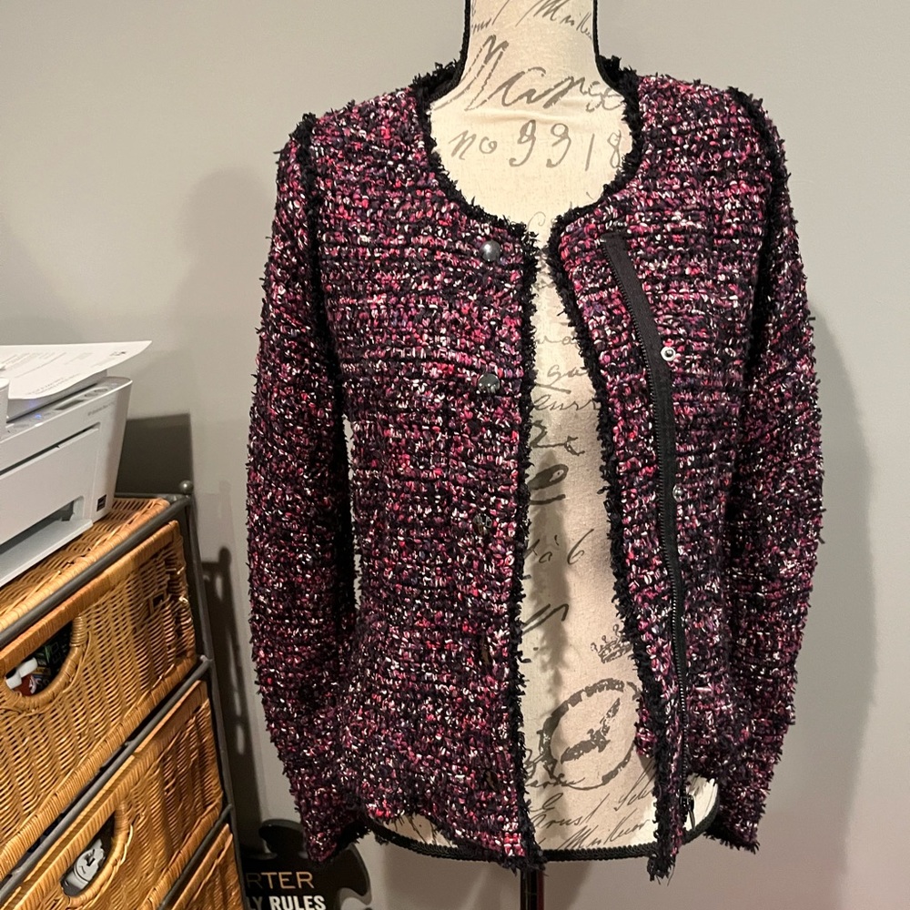 White House black market sweater jacket size small